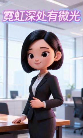 短剧《霓虹深处有微光》海报