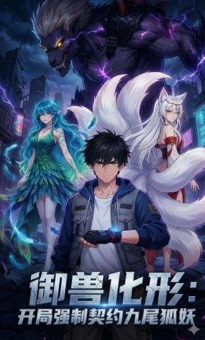 短剧《御兽化形，开局强制契约九尾狐妖》海报