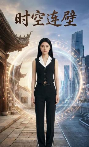 短剧《时空连壁》海报