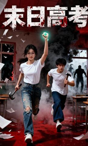 短剧《末日高考》海报