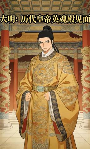 短剧《大明：历代皇帝英魂殿见面》海报