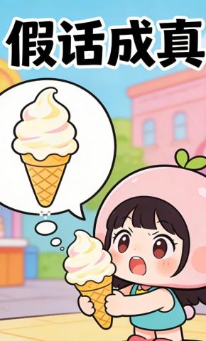 短剧《假话成真》海报