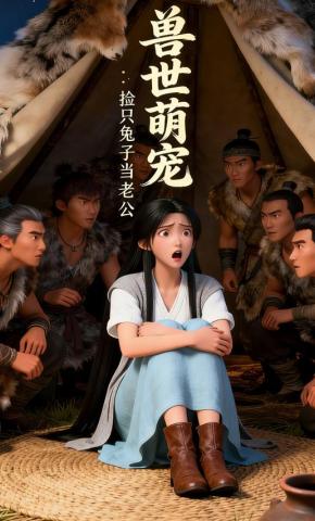 短剧《兽世萌宠：捡只兔子当老公》海报