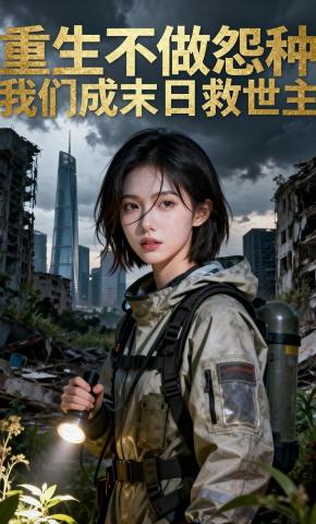 短剧《重生不做怨种，我们成末世救世主》海报