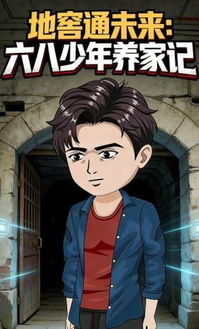 短剧《地窖通未来：六八少年养家记》海报