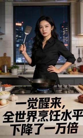 短剧《一觉醒来，全世界烹饪水平下降了一万倍》海报