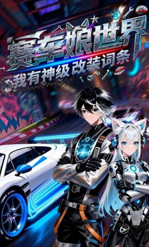 短剧《赛车娘世界，我有神级改装词条》海报