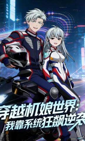 短剧《穿越机娘世界：我靠系统狂飙逆袭》海报