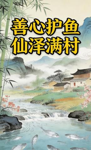 短剧《善心护鱼  仙泽满村》海报