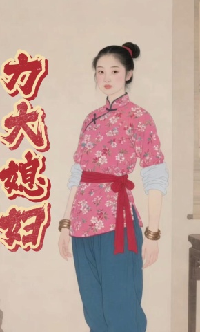 短剧《力大媳妇》海报