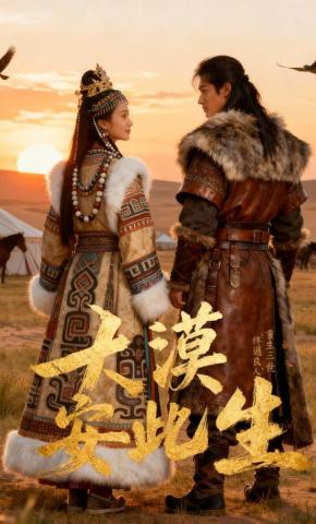 短剧《大漠安此生》海报