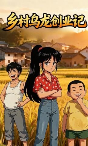 短剧《乡村乌龙创业记》海报