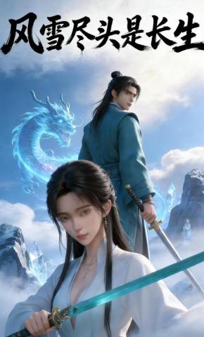 短剧《风雪尽头是长生》海报