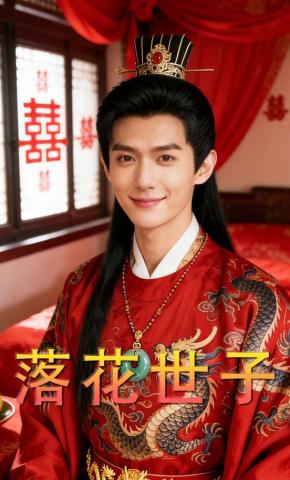 短剧《落花世子》海报