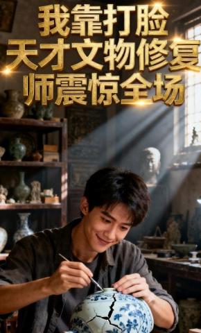短剧《我靠打脸天才文物修复师震惊全场》海报