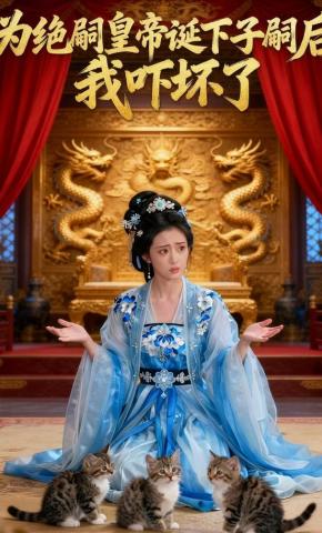 短剧《为绝嗣皇帝诞下子嗣后，我吓坏了》海报