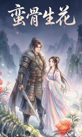 短剧《蛮骨生花》海报