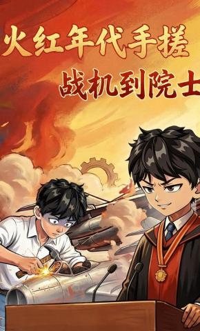 短剧《火红年代手搓战机到院士》海报