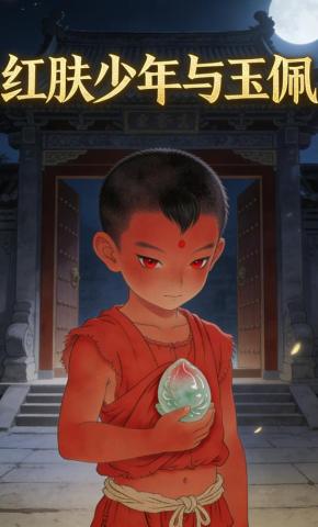 短剧《红肤少年与玉佩》海报