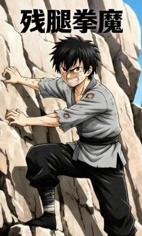 短剧《残腿拳魔》海报