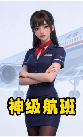 短剧《神级航班》海报
