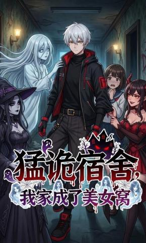 短剧《猛诡宿舍，我家成了美女窝》海报