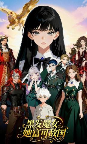 短剧《黑发魔女她富可敌国》海报