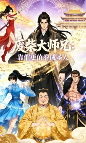 短剧《废材大师兄：靠催更值卷成圣人》海报