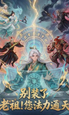 短剧《别装了老祖！您法力通天》海报