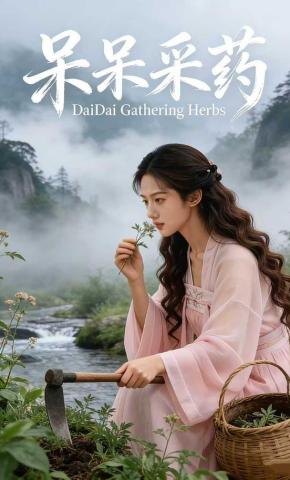 短剧《呆呆采药》海报