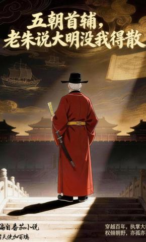 短剧《五朝首辅，老朱说大明没我得散》海报