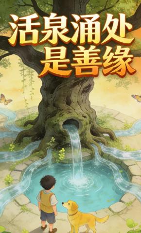 短剧《活泉涌处是善缘》海报