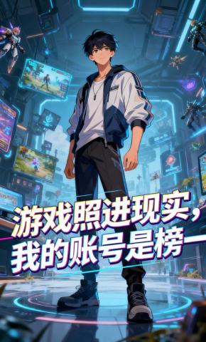 短剧《游戏照进现实，我的账号是榜一》海报