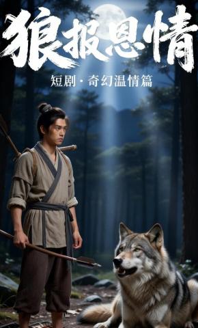 短剧《狼报恩情》海报