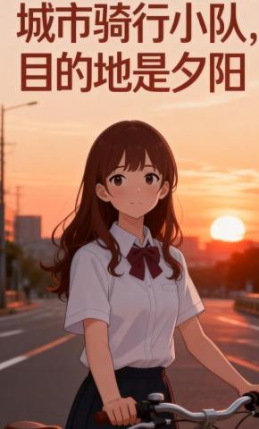 短剧《城市骑行小队，目的地是夕阳》海报