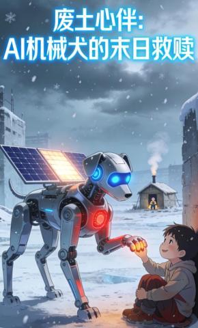 短剧《废土心伴：AI机械犬的末日救赎》海报