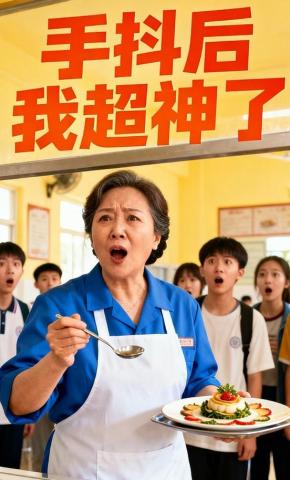 短剧《手抖后我超神了》海报