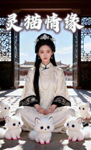 短剧《灵猫情缘》海报