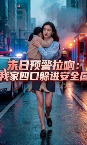 短剧《末日预警拉响：我家四口躲进安全屋》海报