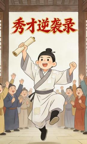 短剧《秀才逆袭录》海报