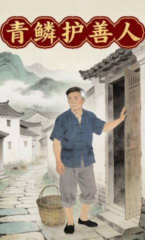 短剧《青鳞护善人》海报