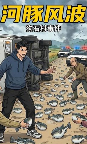 短剧《河豚风波》海报