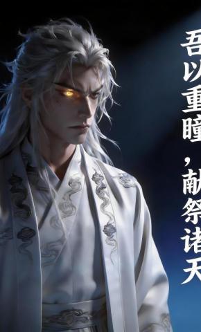 短剧《吾以重瞳，献祭诸天》海报