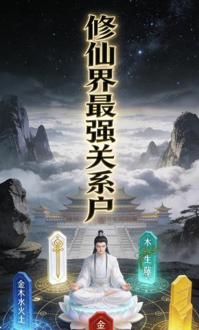 短剧《修仙界最强关系户》海报