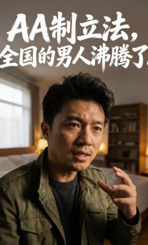 短剧《AA制立法，全国的男人沸腾了》海报