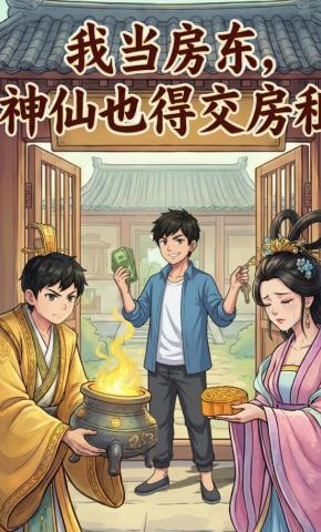 短剧《我当房东，神仙也得交房租》海报