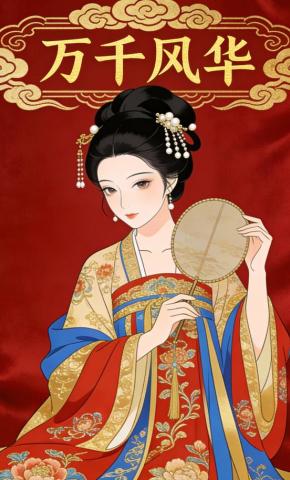 短剧《万千风华》海报