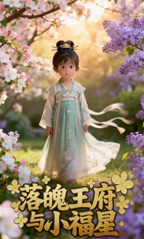 短剧《落魄王府与小福星》海报