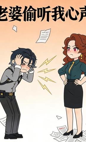 短剧《老婆偷听我心声》海报