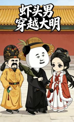 短剧《虾头男穿越大明》海报